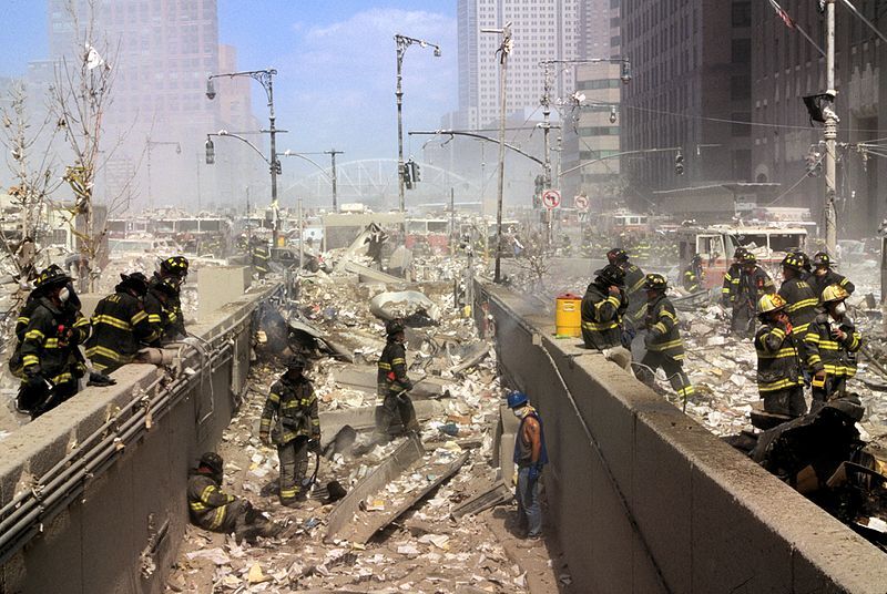 Rescue workers
